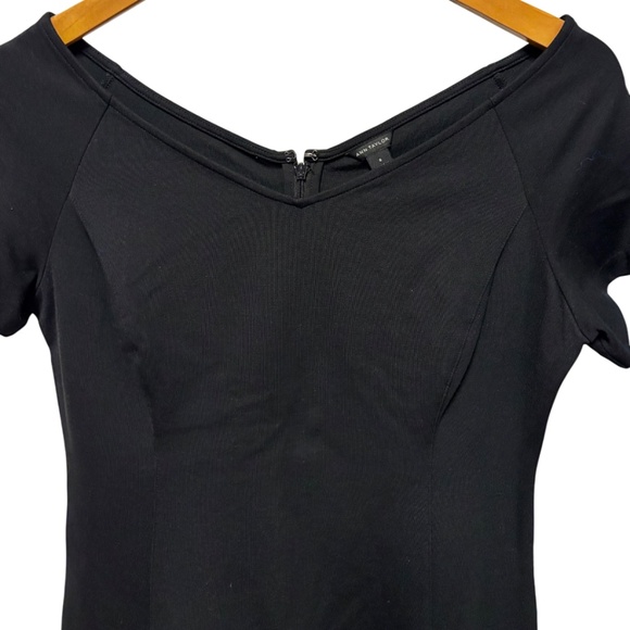 Ann Taylor | Women's Off-the-Shoulder Black Dress - Picture 3 of 8